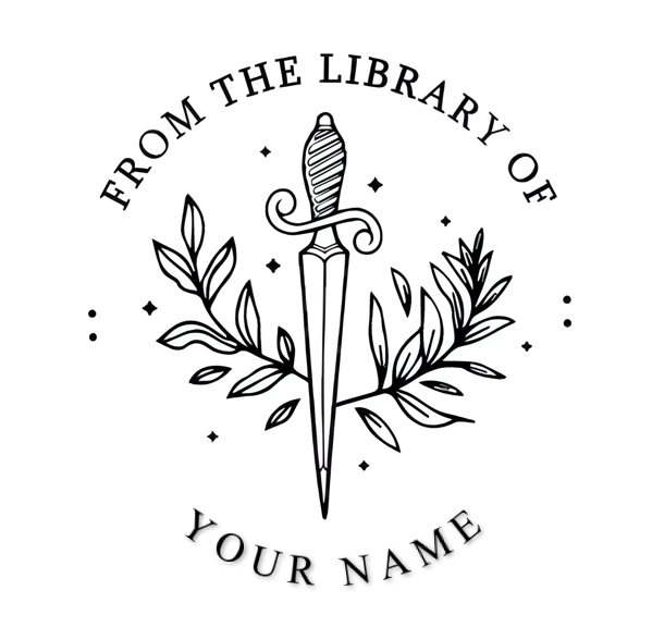 Personalized Embosser for Books. Custom Name Library Books 